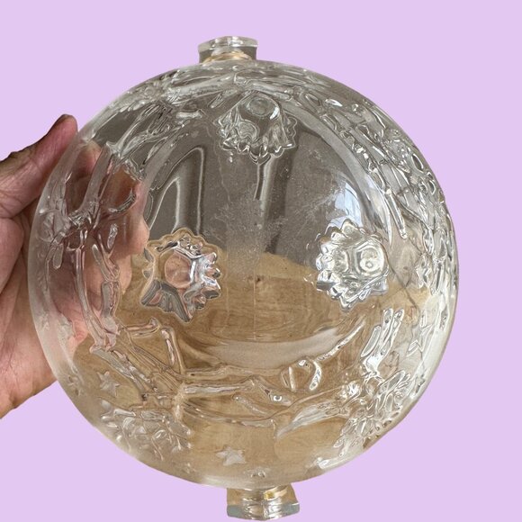 Mikasa Crystal Basket Santa's Sleigh With Reindeer Christmas Night - Picture 4 of 8